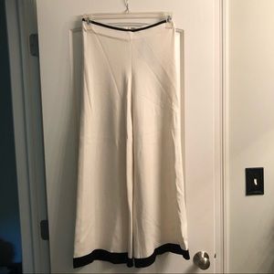 Zara knit pants white flare